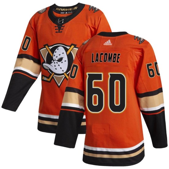 Jackson LaCombe Anaheim Ducks Youth Authentic Alternate Adidas Jersey - Orange