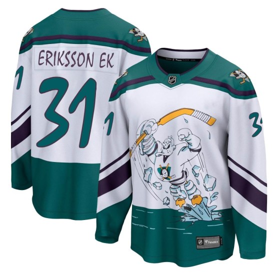 Olle Eriksson Ek Anaheim Ducks Breakaway 2020/21 Special Edition Fanatics Branded Jersey - White