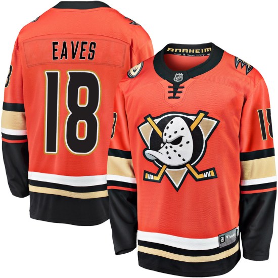 Patrick Eaves Anaheim Ducks Youth Premier Breakaway 2019/20 Alternate Fanatics Branded Jersey - Orange