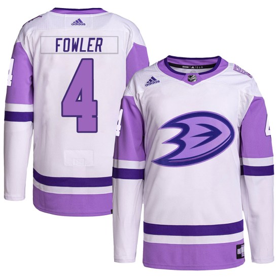 Cam Fowler Anaheim Ducks Youth Authentic Hockey Fights Cancer Primegreen Adidas Jersey - White/Purple