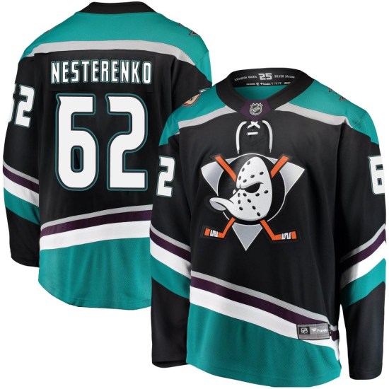 Nikita Nesterenko Anaheim Ducks Youth Breakaway Alternate Fanatics Branded Jersey - Black