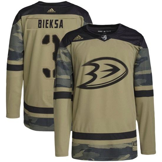 Kevin Bieksa Anaheim Ducks Authentic Military Appreciation Practice Adidas Jersey - Camo