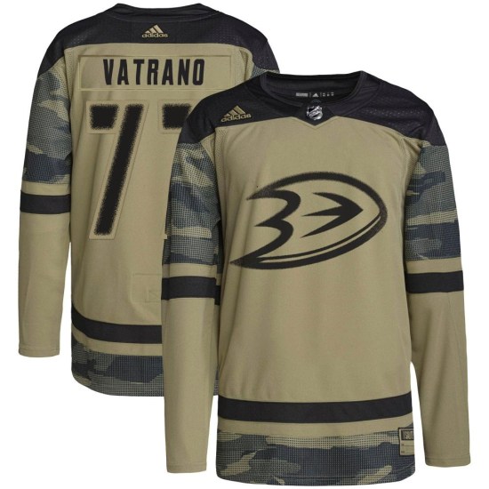 Frank Vatrano Anaheim Ducks Authentic Military Appreciation Practice Adidas Jersey - Camo