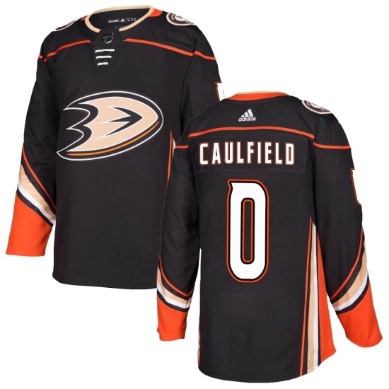 Judd Caulfield Anaheim Ducks Authentic Home Adidas Jersey - Black