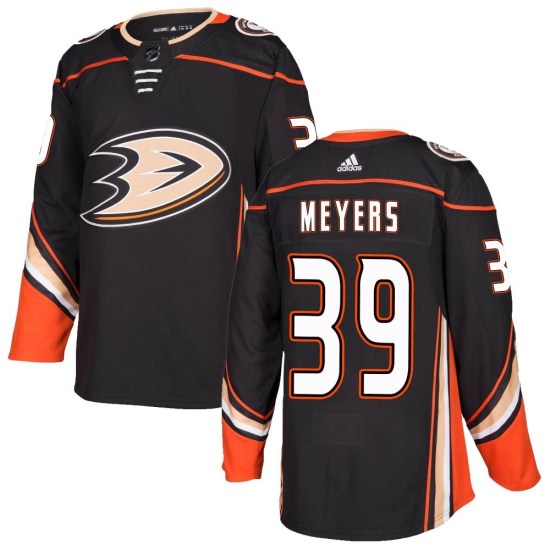 Ben Meyers Anaheim Ducks Authentic Home Adidas Jersey - Black