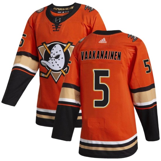 Urho Vaakanainen Anaheim Ducks Authentic Alternate Adidas Jersey - Orange